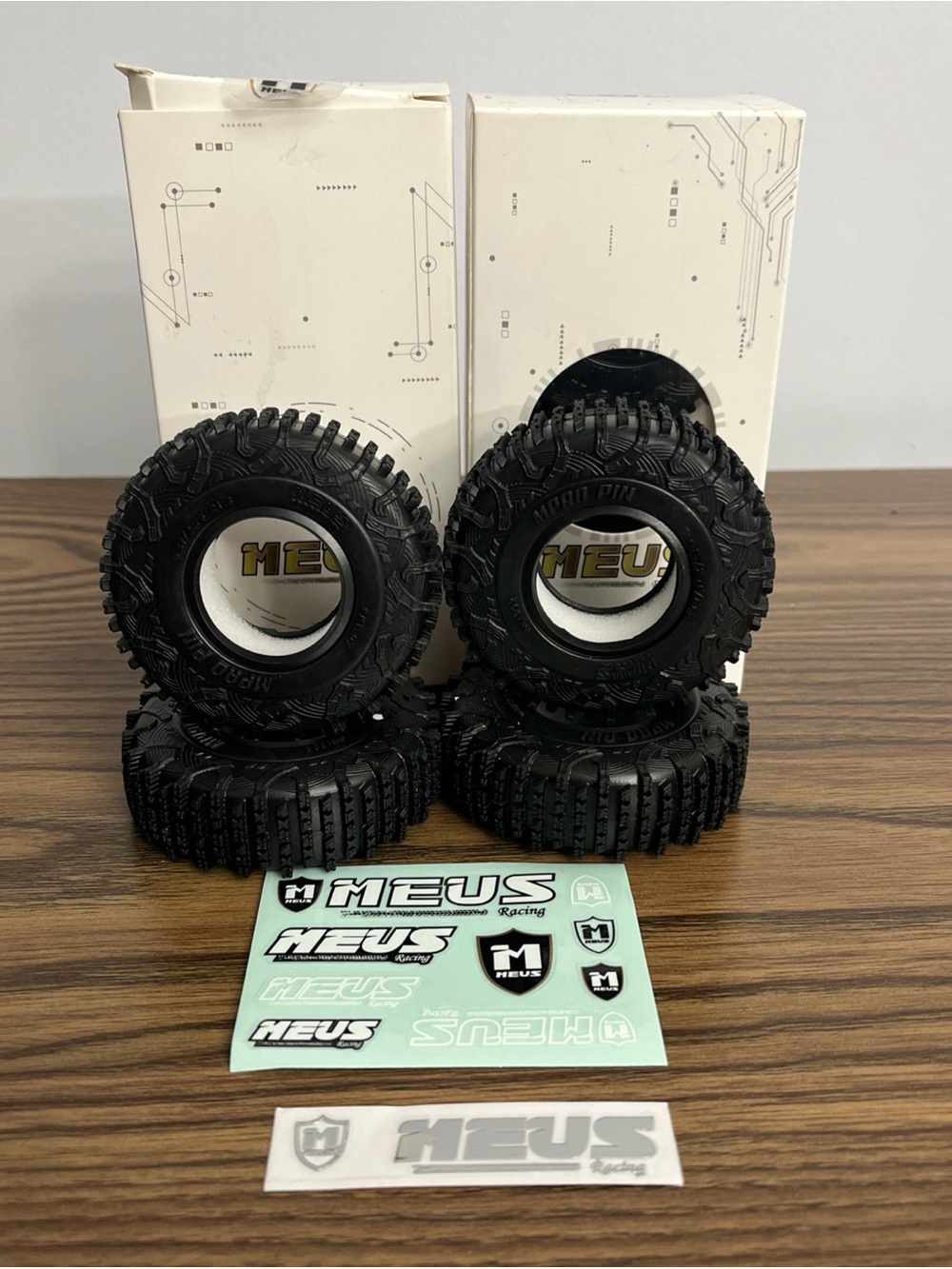 MEUS Racing MPRO Pin M1302 1.3 inch Tires (8) RC Mini Micro Crawler Parts